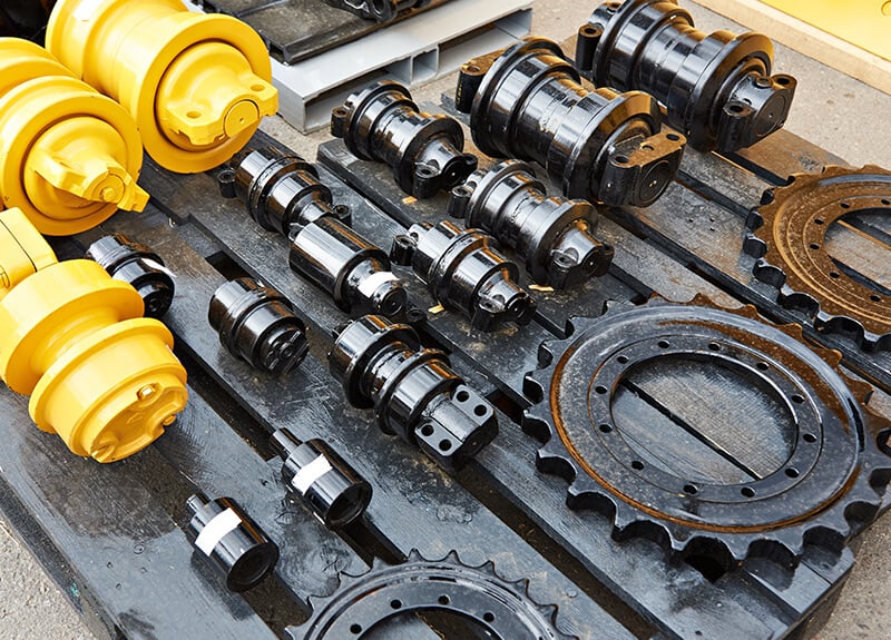 Parts sourcing for heavy construction equipment